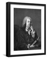 Jean-Baptiste Rousseau portrait painting-Jacques Andre Joseph Camelot Aved-Framed Giclee Print