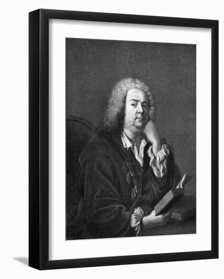 Jean-Baptiste Rousseau portrait painting-Jacques Andre Joseph Camelot Aved-Framed Giclee Print