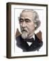 Jean-Baptiste Sebastian Frantz (1817-1899). Colored Engraving.-Tarker-Framed Photographic Print