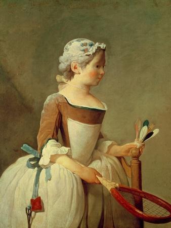 Girl with Racket and Shuttlecock, c.1740