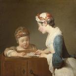 The Young Schoolmistress, 1740-Jean-Baptiste Simeon Chardin-Giclee Print