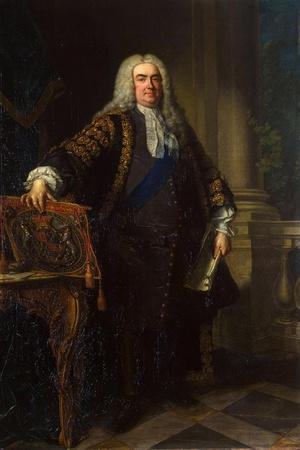 Portrait of Sir Robert Walpole, 1st Earl of Orford, (1676-174), 1740