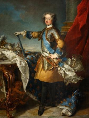 Portrait of the King Louis XV (1710-177), Ca 1723-1724