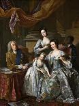 Richard Boyle, 3rd Earl of Burlington and 4th Earl of Cork, with His Wife Dorothy Savile and…-Jean-Baptiste van Loo-Giclee Print