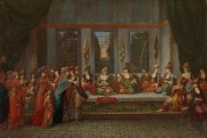 Fête champêtre with Turkish Courtiers under a Tent, c.1720-37-Jean Baptiste Vanmour-Giclee Print