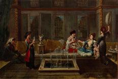 Women Embroidering, 1730s-Jean-Baptiste Vanmour-Giclee Print