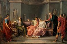 Virgil Reading The Aeneid To Augustus And Octavia-Jean-Baptiste Wicar-Art Print