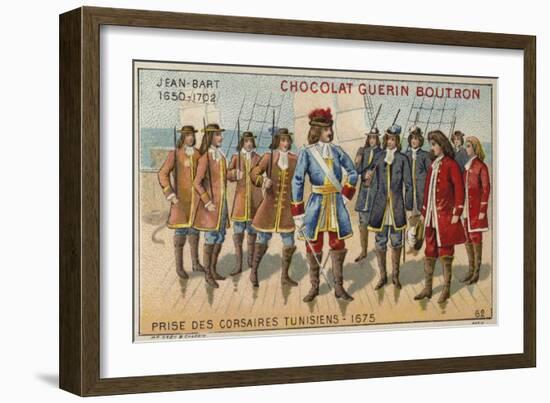 Jean Bart Capturing Tunisian Corsairs, 1675-null-Framed Giclee Print