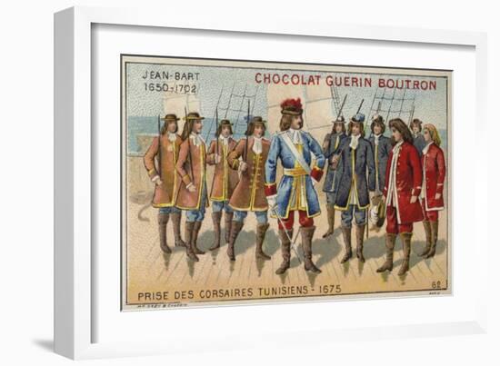 Jean Bart Capturing Tunisian Corsairs, 1675-null-Framed Giclee Print