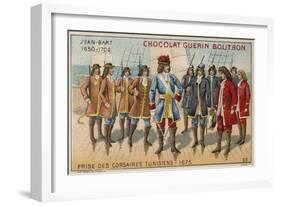 Jean Bart Capturing Tunisian Corsairs, 1675-null-Framed Giclee Print