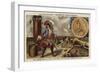 Jean Bart Setting Fire to Gunpowder on Board His Ship, 17th Century-null-Framed Giclee Print