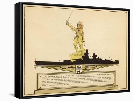 Jean Bart Warship-null-Framed Stretched Canvas