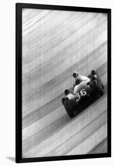 Jean Behra at the 6th Italian Grand Prix-Angelo Cozzi-Framed Giclee Print