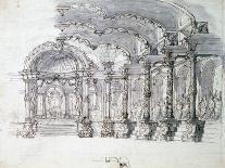 Set Design for the Opera 'Proserpine, C1680-Jean Berain-Stretched Canvas