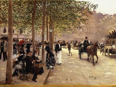 A Paris Street; Une Avenue Parisienne, C.1880