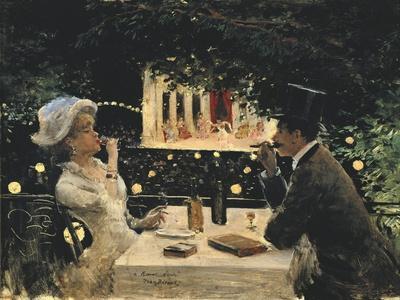 Jean Beraud、Scene de Bistro、希少画集より、新品額装付 Jean Beraud Cafe & Bistro Wall Art: Prints, Paintings