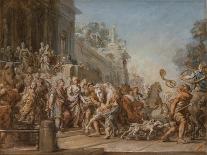 The Arrival of Aeneas in Carthage, 1772-4-Jean Bernard Restout-Giclee Print