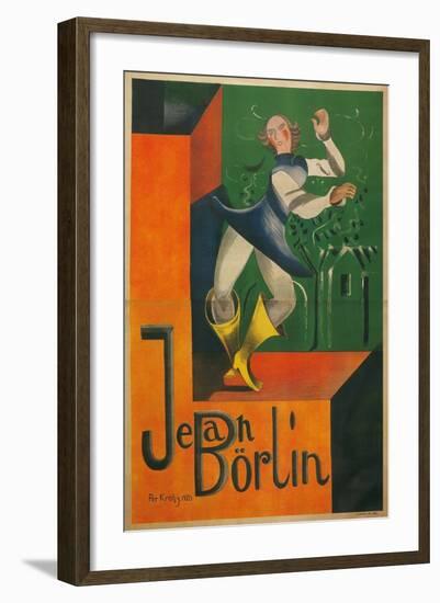 Jean Borlin Dance Poster-null-Framed Art Print