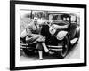 Jean Bugatti Pictured with a Bugatti Car, 1930S-null-Framed Photographic Print