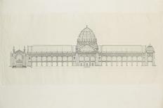 Projet pour l'Exposition universelle de 1900 : coupe longitudinale de l'ensemble des bâtiments du-Jean-Camille Formigé-Stretched Canvas