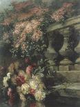 An Opulent Still Life of Roses in a Brass Urn-Jean Capeinick-Giclee Print