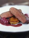 Fried Duck Breast with Cherries (France)-Jean Cazals-Photographic Print