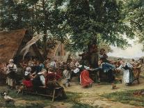 The Village Fete-Jean Charles Meissonier-Stretched Canvas