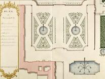 Recueil des "Plans des châteaux et jardins de Versailles en 1720" ; Composé pour Louis-Antoine de-Jean Chaufourier-Framed Giclee Print