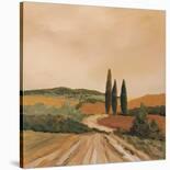 Sunny Tuscan Fields-Jean Clark-Laminated Art Print