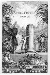 Frontispiece of ' Politique', Tome Ii of Jean-Jacques Rousseau (Engraving)-Jean Claude Naigeon-Mounted Giclee Print