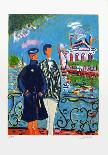 Les bâteaux à quai-Jean-claude Picot-Framed Collectable Print