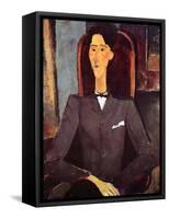 Jean Cocteau, 1917-Amedeo Modigliani-Framed Stretched Canvas