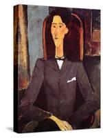 Jean Cocteau, 1917-Amedeo Modigliani-Stretched Canvas