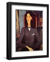 Jean Cocteau, 1917-Amedeo Modigliani-Framed Giclee Print