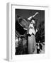 Jean Cocteau on the set of 'La Belle et La Bete', 1946 (b/w photo)-French Photographer-Framed Photo