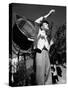 Jean Cocteau on the set of 'La Belle et La Bete', 1946 (b/w photo)-French Photographer-Stretched Canvas