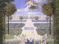 View of the Versailles Gardens, France 17th Century-Jean Cotelle-Stretched Canvas