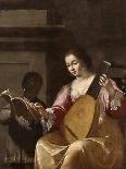 Woman Playing a Lute, 1638-Jean Daret-Giclee Print