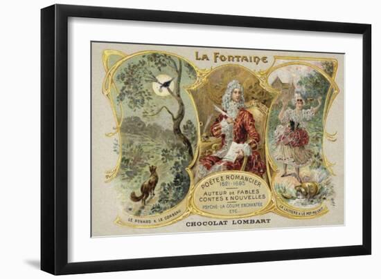 Jean De La Fontaine, French Poet and Writer of Fables-null-Framed Giclee Print