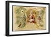 Jean de la Fontaine with Scenes from Two of His Fables-null-Framed Art Print