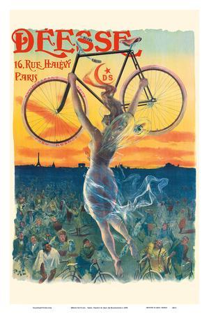 Original Pal Poster Cycles Clement Paris By Pneu Dunlop Framed |  craft-ivf.com