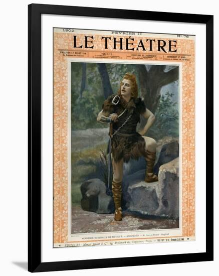 Jean de Reszke as Siegfried, Front Cover of 'Le Theatre' Magazine, 1902-Paul Nadar-Framed Giclee Print