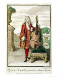 Gentleman Playing the Cello, Published circa 1688-90-Jean Dieu De Saint-jean-Giclee Print