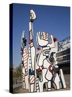 Jean Dubuffet Statue Called, Monument Au Fantome, Downtown Houston, Texas-Donald Nausbaum-Stretched Canvas