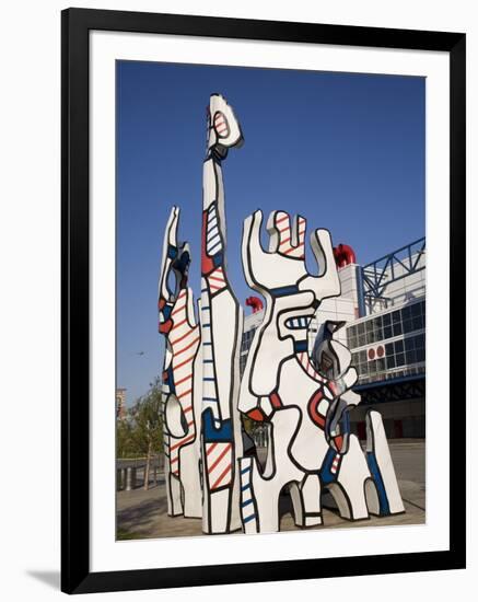 Jean Dubuffet Statue Called, Monument Au Fantome, Downtown Houston, Texas-Donald Nausbaum-Framed Photographic Print