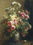 Vase of Flowers-Jean-etienne Maisiat-Framed Stretched Canvas