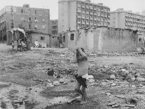 Street Children - Naples-Jean Finzi-Framed Stretched Canvas