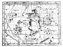 Astronomical Map, Centred on the Constellation of Hercules, 1775-Jean Fortin-Mounted Giclee Print