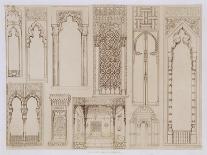 Persian and Turkish Wooden Column Designs, from "Art and Industry"-Jean Francois Albanis De Beaumont-Giclee Print