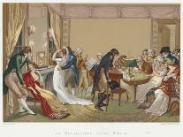 Ladies and Gentlemen Playing La Bouillotte, France, C1804-1814-Jean Francois Bosio-Mounted Giclee Print